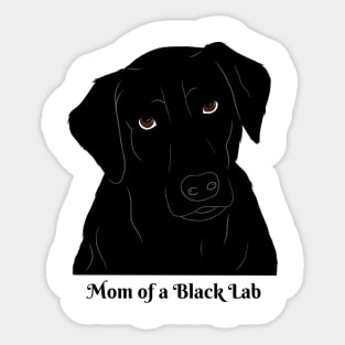 Mom of a Black Lab Sticker